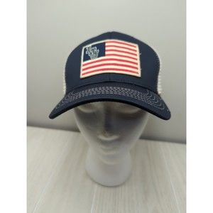 LUS USA flag mesh blue‎ white Snapback Cap Hat Top of the world USED
